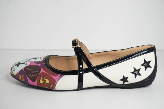 Guitar Pick Ballet Flats